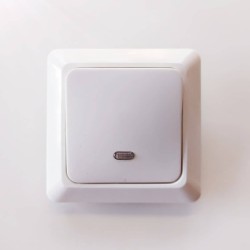 Μπουτόν με λαμπάκι λευκό - NOREL - ELKO 