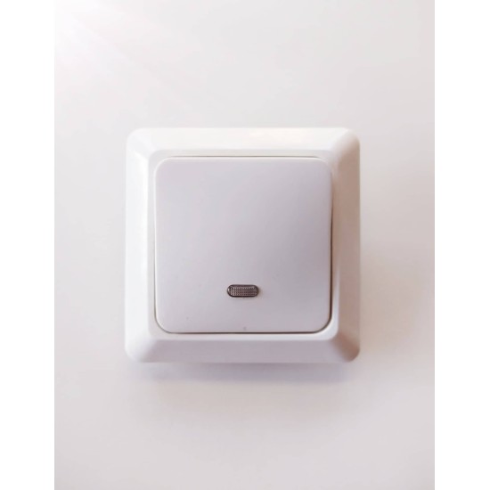 Μπουτόν με λαμπάκι λευκό - NOREL - ELKO 