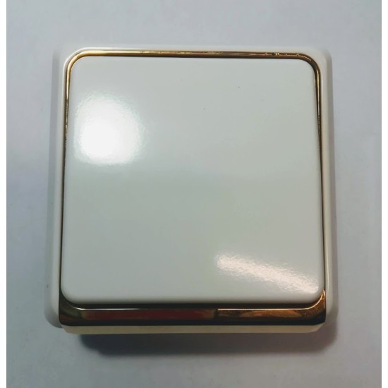 Διακόπτης αλερετούρ - Χρυσό/Λευκό - JUNG