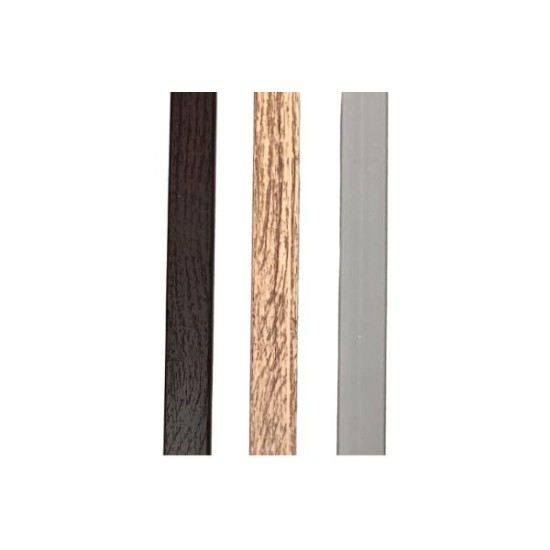 Κανάλι αυτοκόλλητο χρωματιστό 25x16mm Ασημί - DABLER