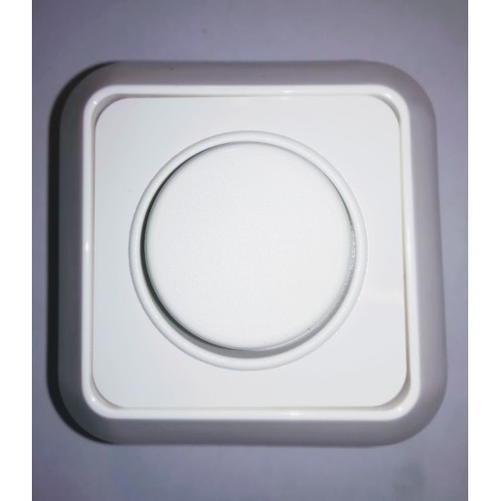 Dimmer περιστροφικό αλλερετο΄ρ 1000W / 12V -  Λευκό - Siros 575 - aliberti