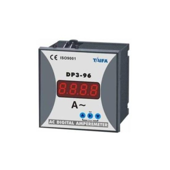 Ψηφιακό Αμπερόμετρο 96x96 / 1Φ 1-10000Α Λειτουργία μέσω αντίστοιχων μετασχηματιστών έντασης DP3-96-I - TAIFA