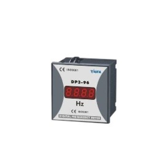 Digital frequency meter 96x96 3display / 1Φ 40-400Hz - DP3-96-F - TAIFA