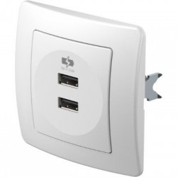 Τροφοδοτικό USB 5V 2,4A PW Λευκό  / TEM EKONOMIK