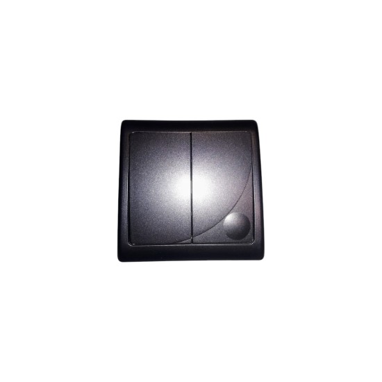 Διακόπτης διπλός Κ-Ρ - Γραφίτης - Efekt - OSPEL