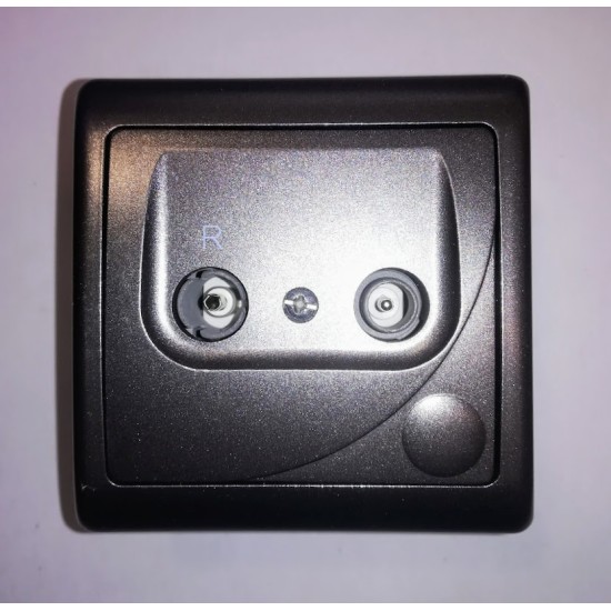 Socket TV-R transit  - Grafit - GPA-10FP - Efekt - OSPEL