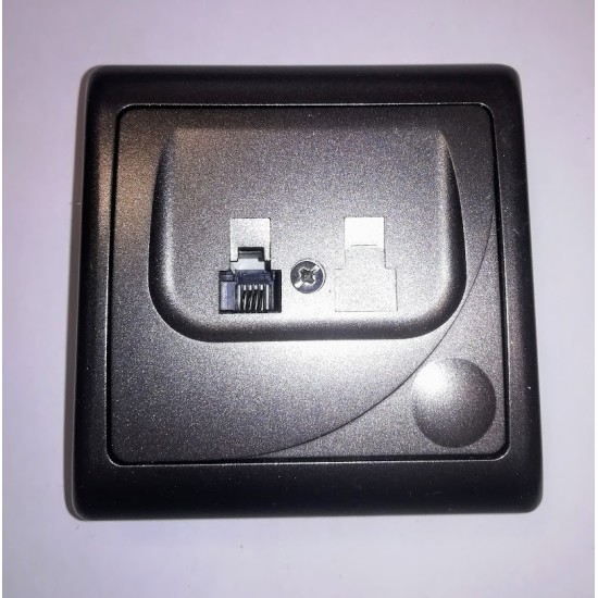 Socket telephone RJ11 - Grafit - GPT-1F - Efekt - OSPEL