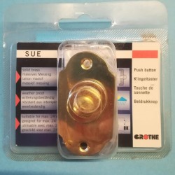 Μπουτόν  ορειχάλκινο 1 πλήκτρο - χρυσό - ETA SUE - GROTHE