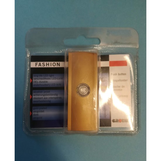 Button gold +LED light - 1 key - FASHION - GROTHE