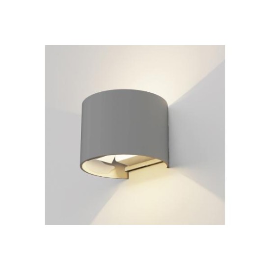 Επιτοίχιο φωτιστικό UP/DOWN LED 6W 3000k-4000k-6000k Λευκό  / Ρυθμιζόμενης δέσμης IP65 - Flathead - Inlight