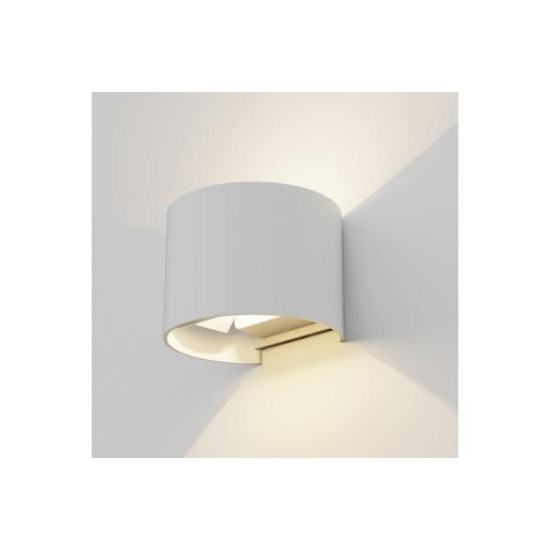 Επιτοίχιο φωτιστικό UP/DOWN LED 6W 3000k-4000k-6000k Λευκό  / Ρυθμιζόμενης δέσμης IP65 - Flathead - Inlight