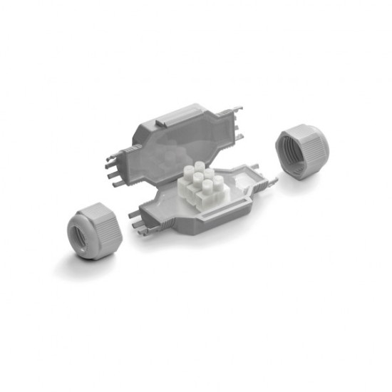 Μούφα με Gel Καλώδιο max 3 x 2.5mm2 / 80x36x23 / 44-FRED - Raytech