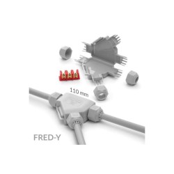 Διακλαδωτήρας με Gel Είσοδο Καλωδίου 3x4 / 3x2.5mm Έξοδος καλωδίου 3x1.5 / 3x2.5 / 110x72x55 / FRED-Y - Raytech