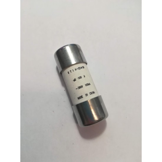 Φυσιγγιο κυλινδικό ταχείας 100A - gG /22x58  