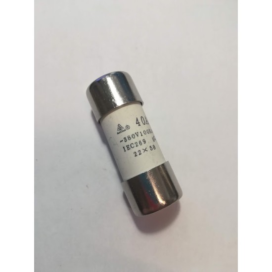 Φυσιγγιο κυλινδικό ταχείας 40A - gG /22x58  