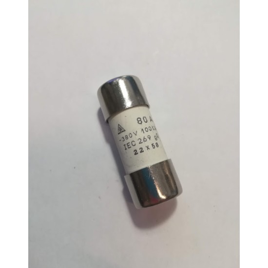 Φυσιγγιο κυλινδικό ταχείας 80A - gG /22x58  