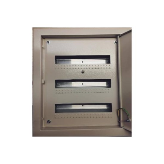 Πίνακας χωνευτός 3 σειρών / 48 στοιχείων με μεταλλική πόρτα 