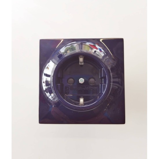 Πρίζα σούκο με προστασία - Μπλέ μηχανισμός/Πλακίδιο Impuls - Busch-Jaeger