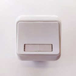 Μπουτόν επιγραφής με λαμπάκι λευκό - City - ESEM