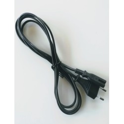 Καλώδιο τροφοδοσίας 2x0.50mm 1.8m Οκταράκι - Mάυρο - YUN