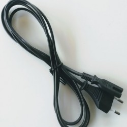 Καλώδιο τροφοδοσίας 2x0.50mm 1.8m Οκταράκι - Mάυρο - YUN