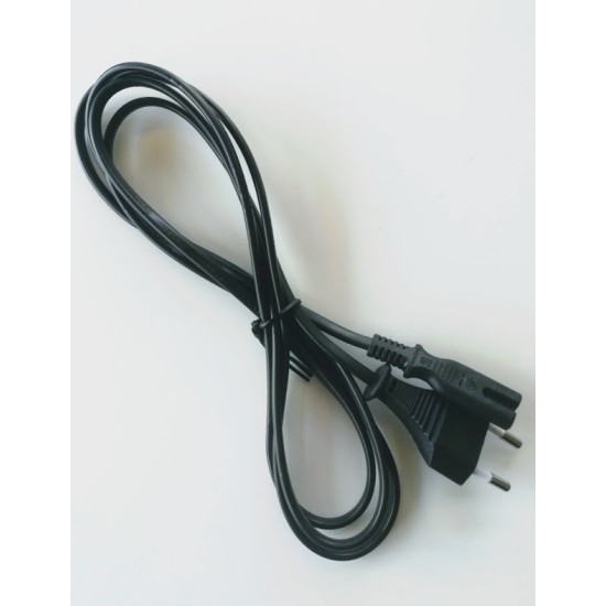 Καλώδιο τροφοδοσίας 2x0.50mm 1.8m Οκταράκι - Mάυρο - YUN