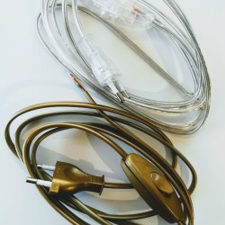 Καλώδιο τροφοδοσίας με ενδιαμεσο διακόπτη & Φίς διπολικό 