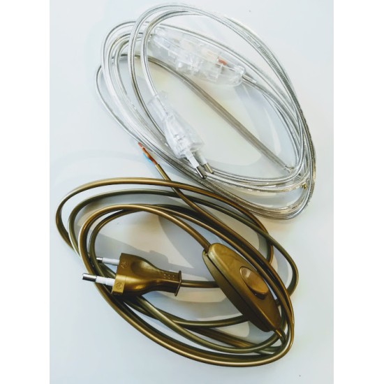 Καλώδιο τροφοδοσίας με ενδιαμεσο διακόπτη & Φίς διπολικό 