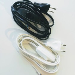 Καλώδιο τροφοδοσίας με ενδιαμεσο διακόπτη & Φίς διπολικό 