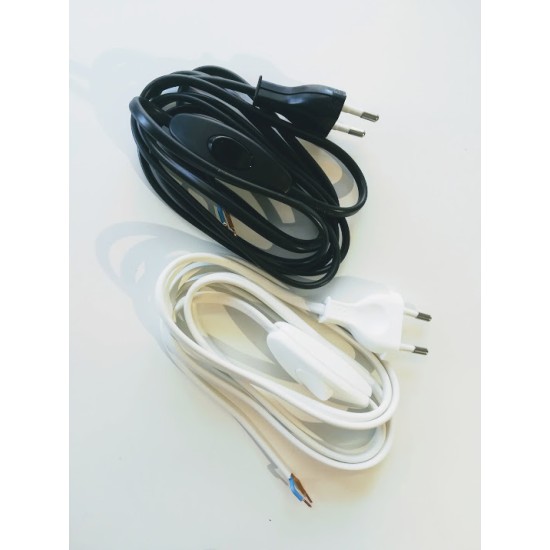 Καλώδιο τροφοδοσίας με ενδιαμεσο διακόπτη & Φίς διπολικό 