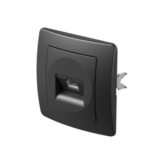 Πρίζα Tel LT RJ11 6/4 PW Λευκό / TEM EKONOMIK