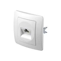 Πρίζα CAT5e KS RJ45 8/8 PW Λευκό / TEM EKONOMIK