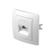 Πρίζα CAT5e KS RJ45 8/8 PW Λευκό / TEM EKONOMIK