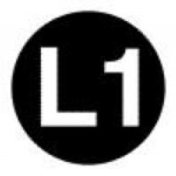 Πινακίδα σήμανσης Φάσης L1 Φ20mm (9τεμ) - 41332 - HILPRESS