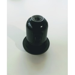 Ντουί - Ε27-  Μάυρο με διακόπτη & ροδέλα 