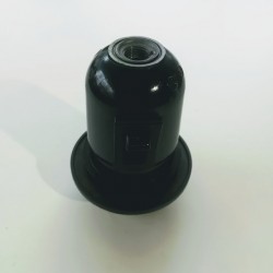 Ντουί - Ε27-  Μάυρο με διακόπτη & ροδέλα 