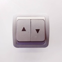 Rolls button 10A 250V~ Silver / MAKEL