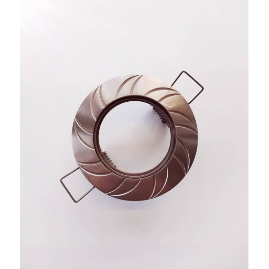 Σπότ χωνευτό στρογγυλό Ήλιος MR16 - Νίκελ μάτ 