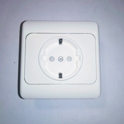 Πρίζα σούκο 2P+E 16A 250V~ White / niko