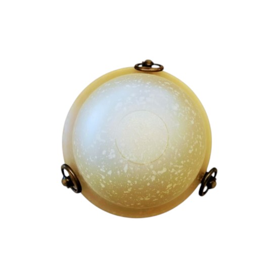 Celling lamp D260 / 1x75W / E27 - Oxided - Glass amber - Amanda - Viokef 