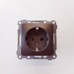 Πρίζα σούκο - Γραφίτη - NOREL - ELKO 