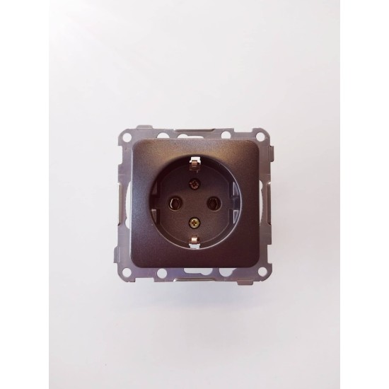 Πρίζα σούκο - Γραφίτη - NOREL - ELKO 