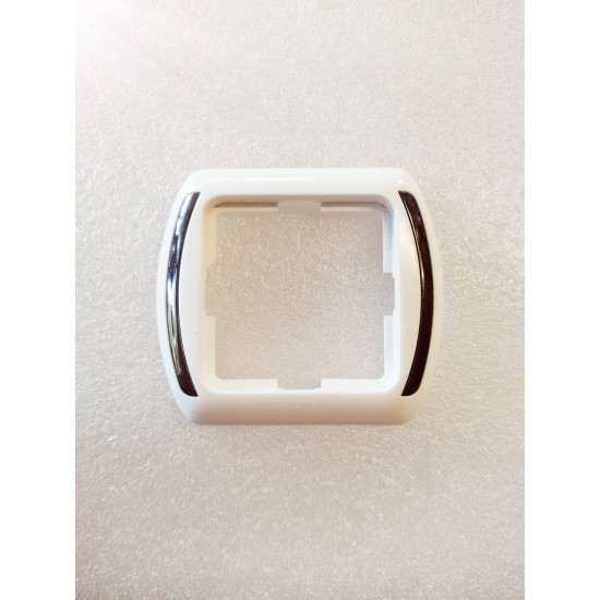 Πλαίσιο 1 θέσης λευκό - Ανθρακίτη δακτυλίδη - Norel plus - ELKO 