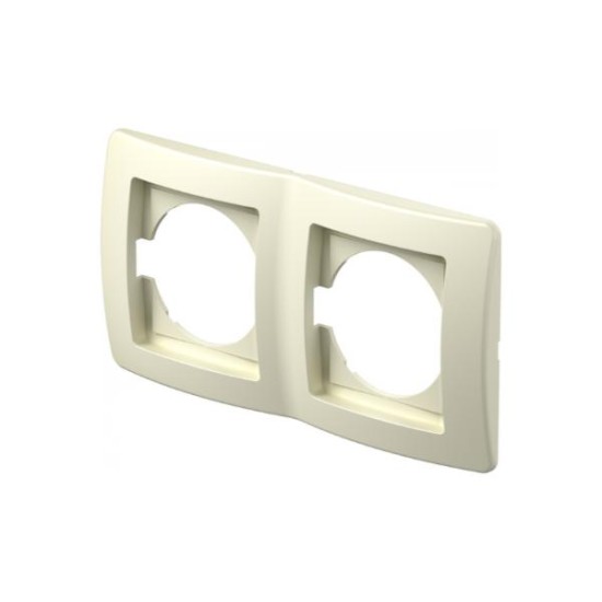 Πλαίσιο διακοσμητικό 2 Θέσεων Οριζόντιο λευκό PW / TEM EKONOMIK  