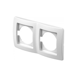 Πλαίσιο διακοσμητικό 2 Θέσεων Οριζόντιο λευκό PW / TEM EKONOMIK  