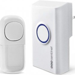 Κουδούνι πρίζας τηλεχειριζόμενο λευκό - OneBell80 ECO - Sentinel