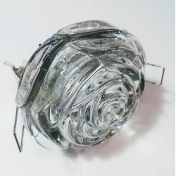 Σπότ χωνευτό στρογγυλό - Ατσάλι+Γυαλί MR16 - Χρώμιο - OKES