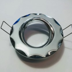 Σπότ χωνευτό στρογγυλό κινητό MR16 - Νίκελ μάτ / Χρώμιο - OKES