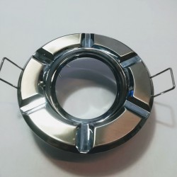 Σπότ χωνευτό στρογγυλό κινητό MR16 - Νίκελ μάτ / Χρώμιο - OKES