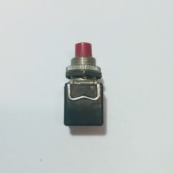 Μπουτόν Κόκκινο Push On - Φ12 - 4A/250V - PBS-13B-2 